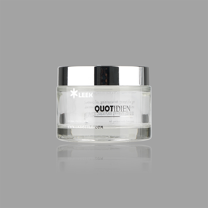 Hot Sale Custom Glass Container 30g Aluminum Cosmetic Jar For Skin Cream