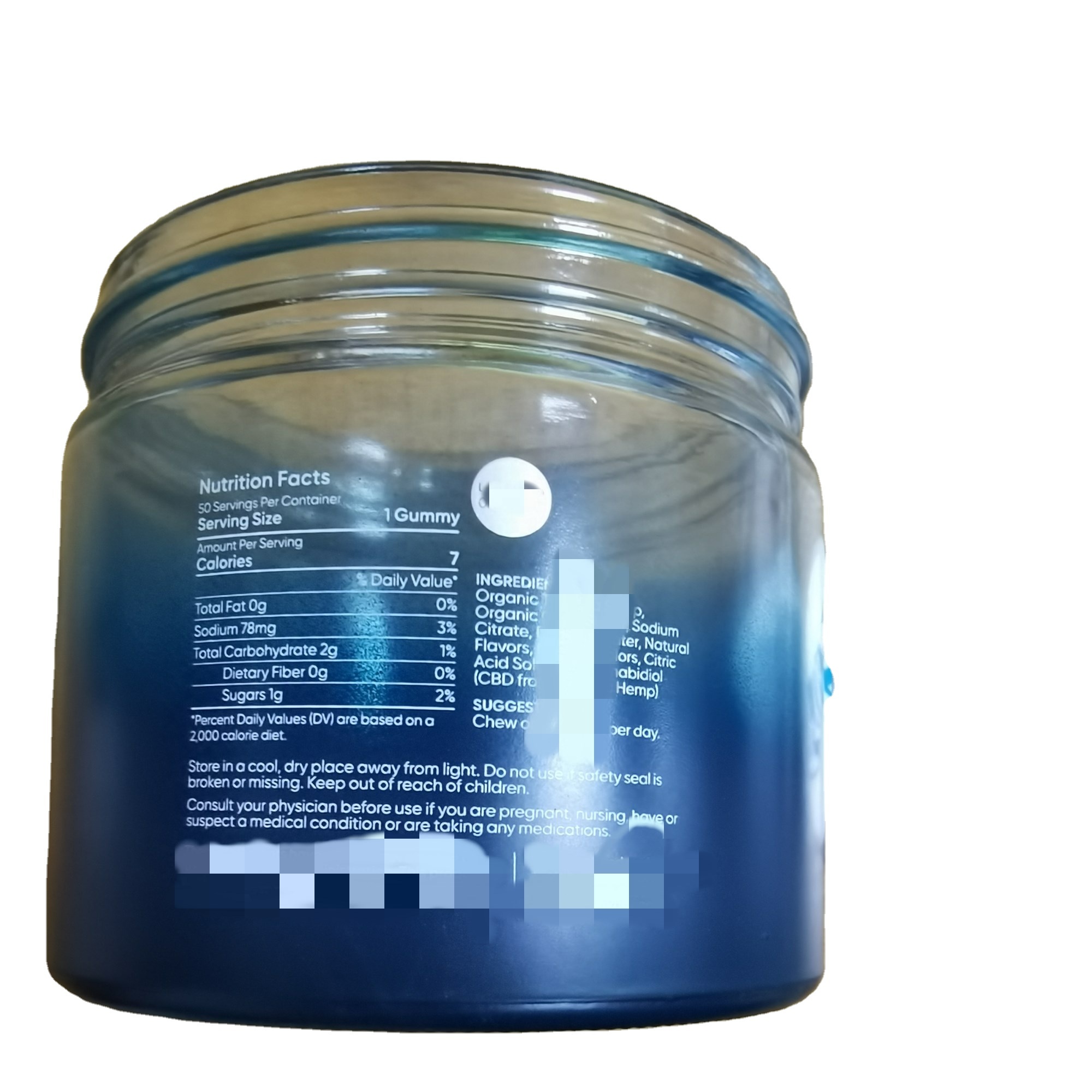 Hot Sale Custom Logo 8OZ Weed Printed Container Glass Jar With Smell Proof CR Lid Graduated Color