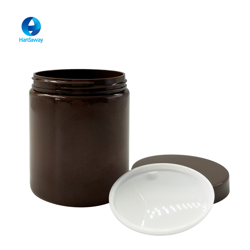 Hot Sale Custom Plastic PET Food Jar With Gold Lid