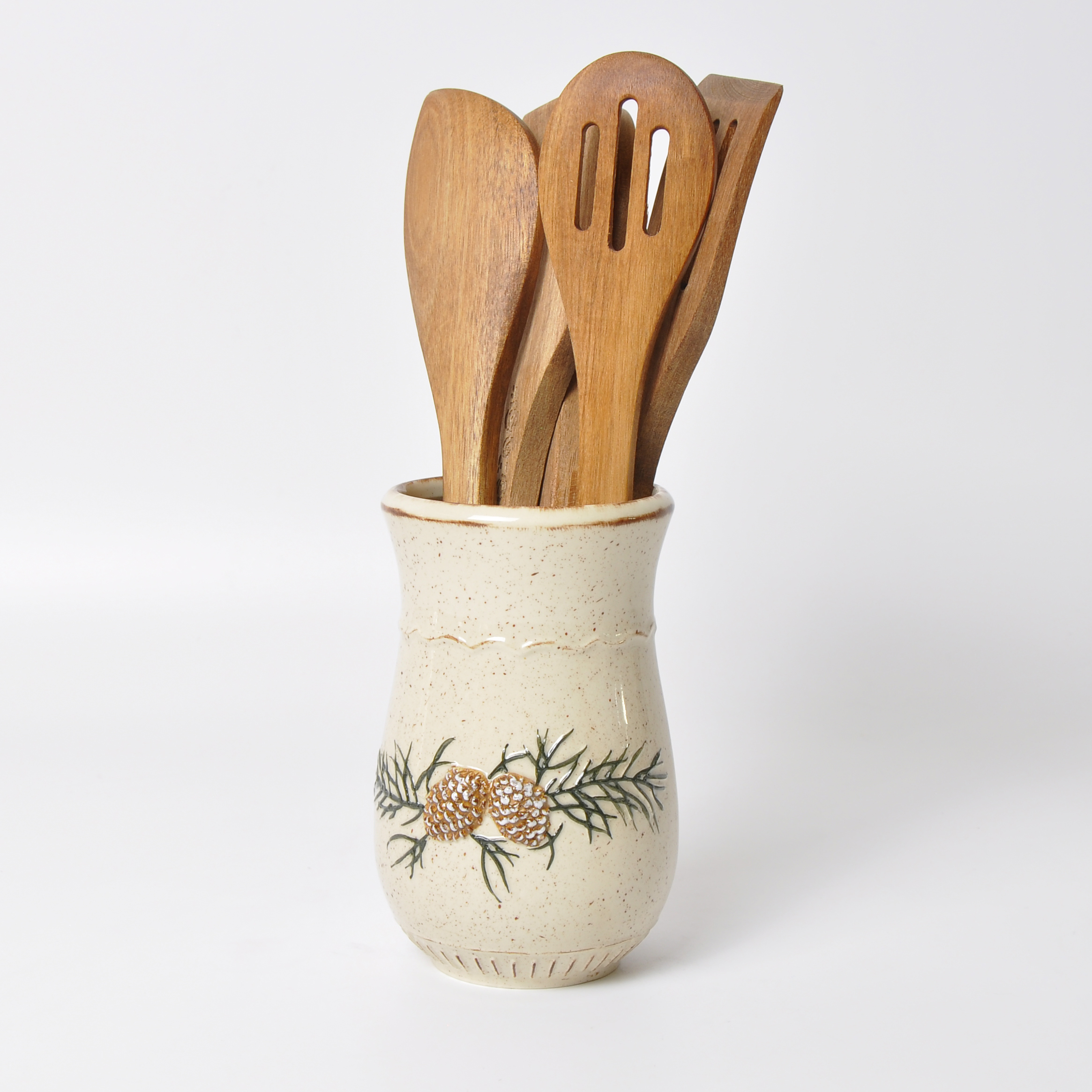 Hot Sale Customized Hand Painted Tool Jar Utensil Food Kitchen Canister For Kitchenware