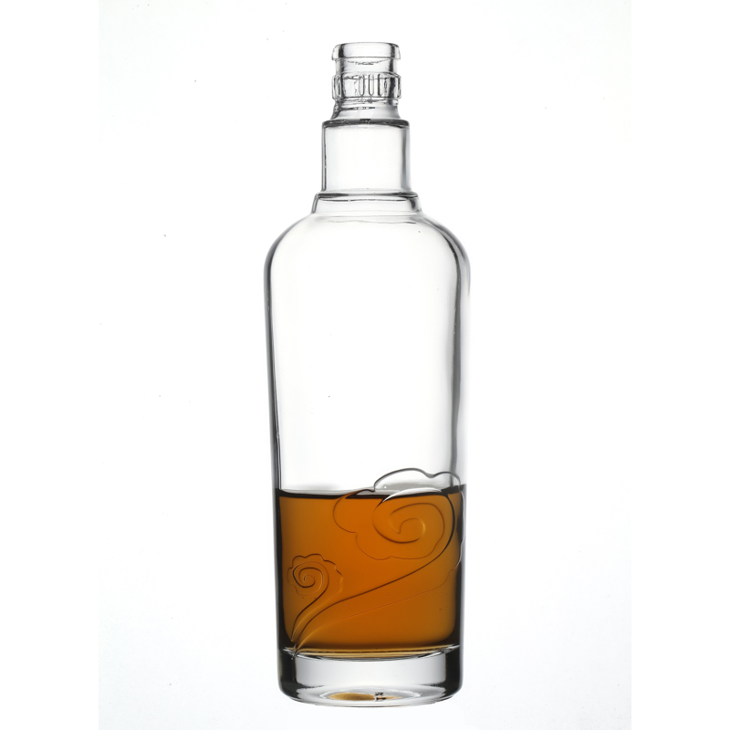 Hot Sale Empty Clear Crystal Glassware High Quality Glass Bottle for Liquor 500ml Customize