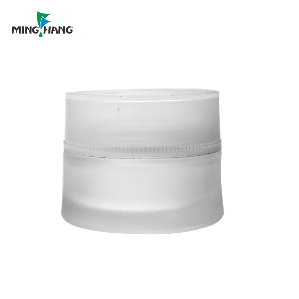 Hot Sale Empty Frost Glass Cosmetic Packaging 10g 50g acrylic luxury 50ml cosmetic Cream Jar