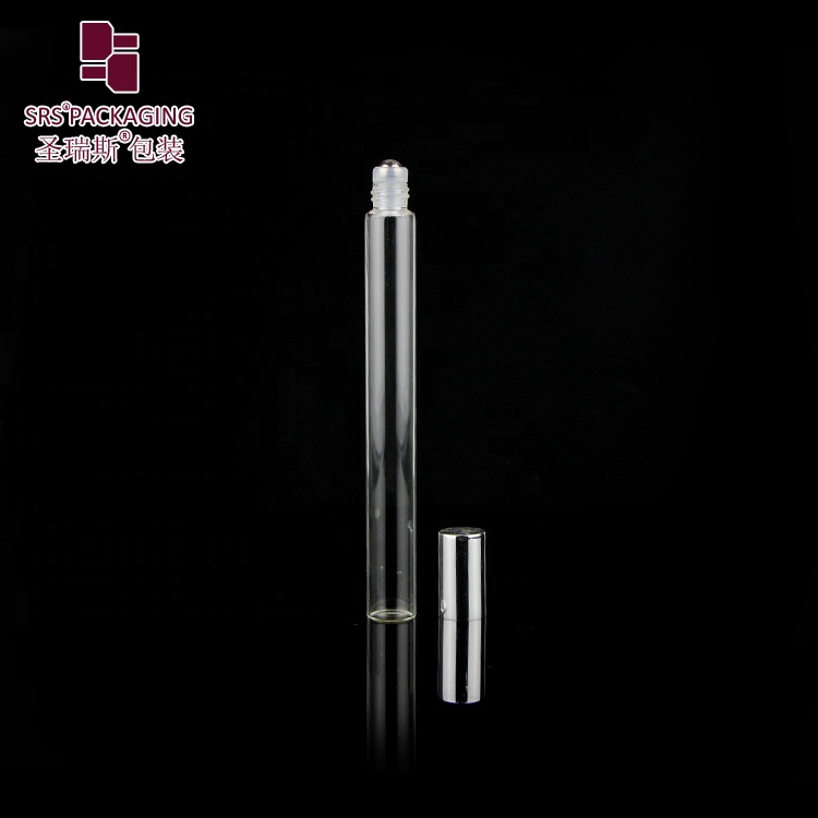 Hot Sale Empty Glass Roller Ball Bottle 15ml With Aluminum Lid