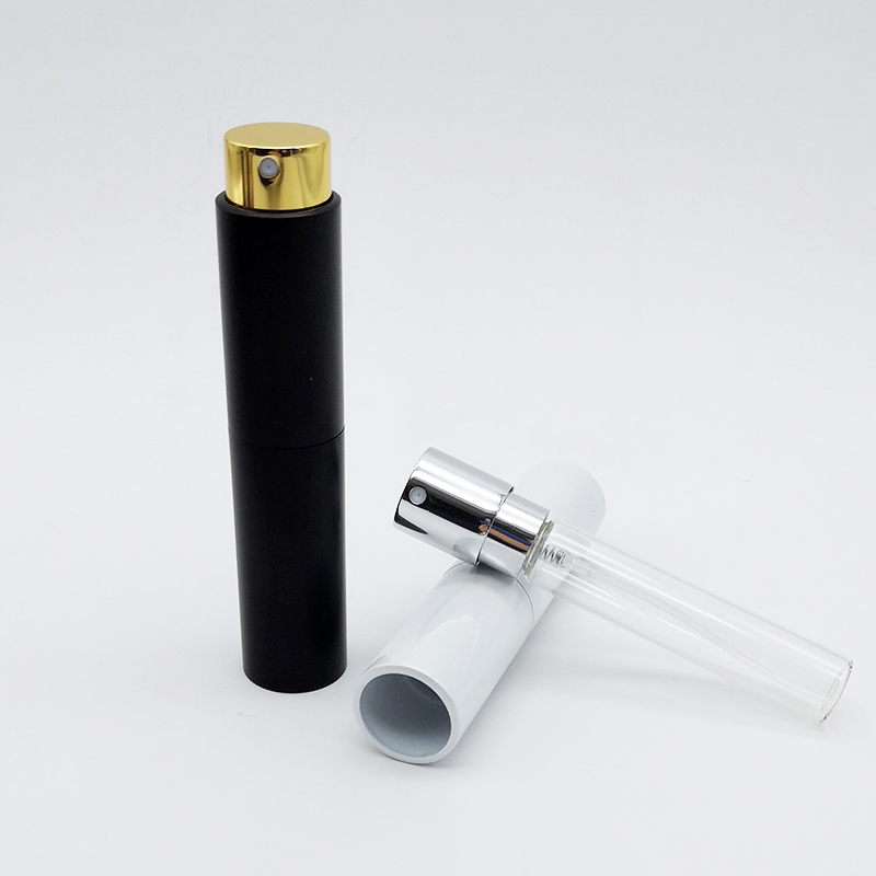 Hot Sale Empty Round Aluminum Travel Pocket Twist Fine Mist Spray 10ml Perfume Bottles