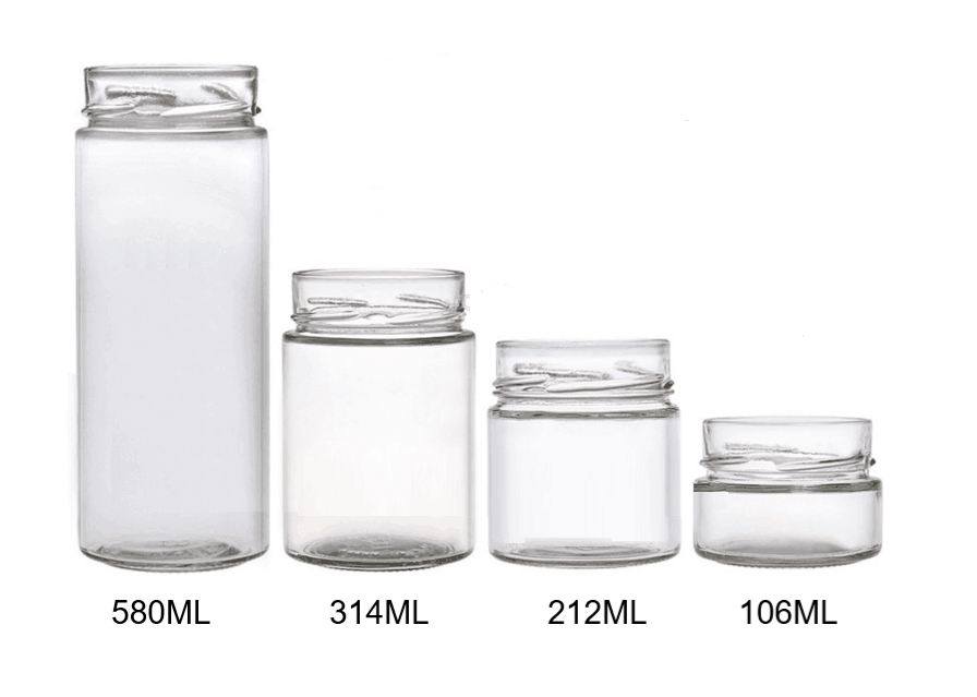 Hot Sale Ergo Jas 257ml 375ml 580ml 750ml Glass Jar For Honey Storage