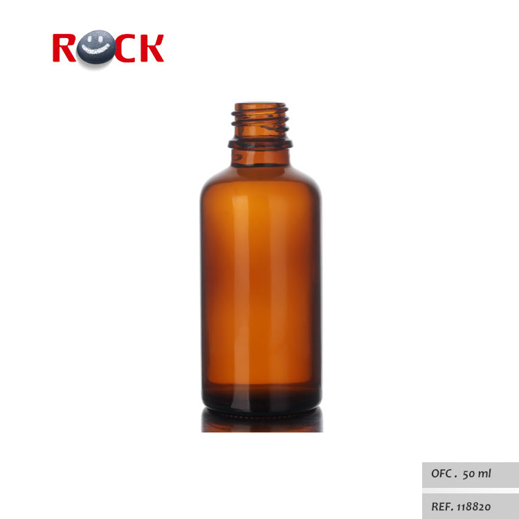 Hot Sale Essential Oil Use Luxury Brown Perfume Bottle 50 ml With Spray Pump