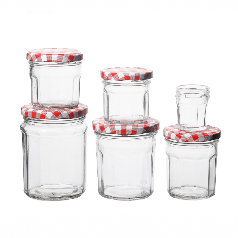 Hot Sale Factory Direct Sale Customize Clear Empty Food Glass Jars and Bottles with Caps 50ml 150ml