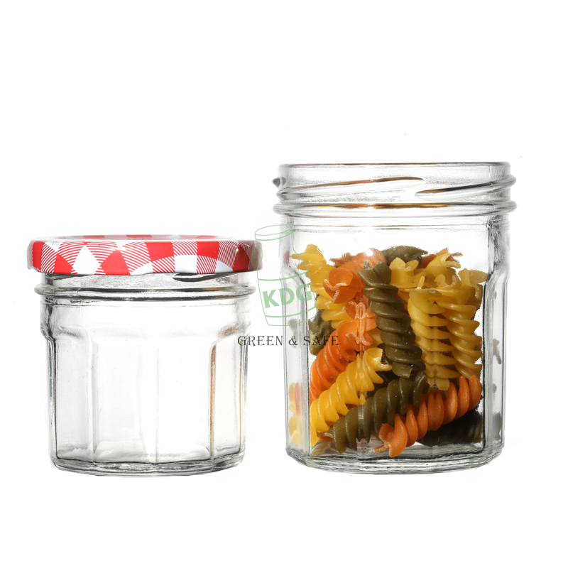 Hot Sale Factory Direct Sale Customize Clear Empty Food Glass Jars and Bottles with Caps 50ml 150ml