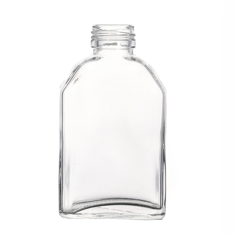 Hot Sale Factory Supply Flint Multiple Capacities Customize Empty Clear Glass Bottle with Lid 100ml 200ml 500ml