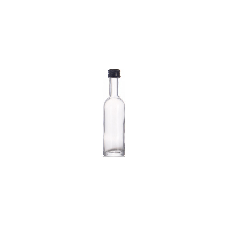 Hot Sale Glass Bottle For Water Drinking Juice Glass Packing With Black Or White Plastic Lids