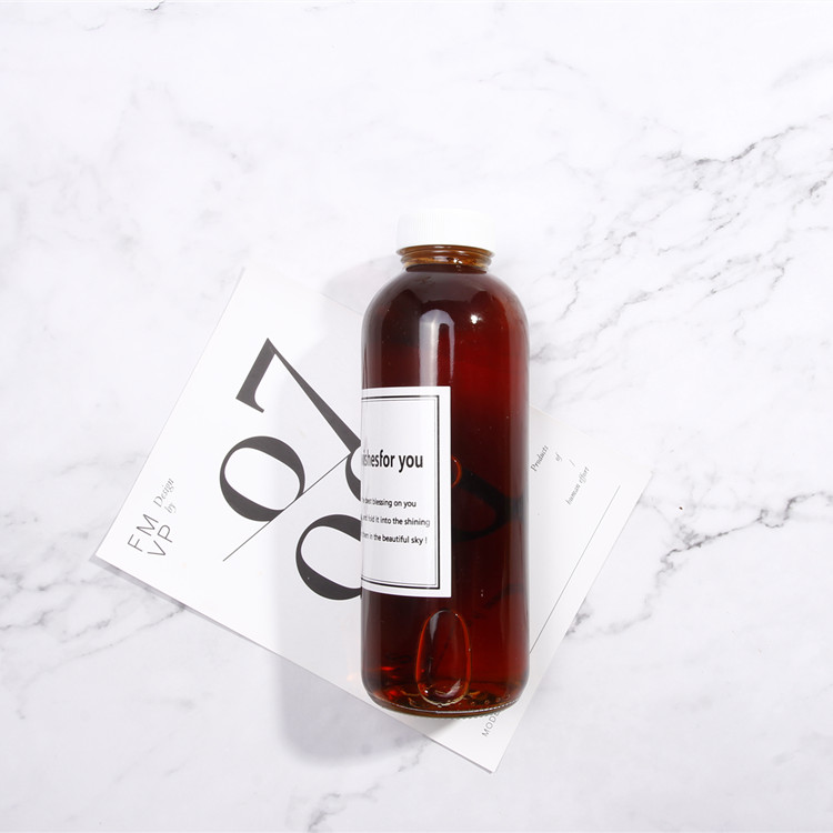 Hot Sale Glass Bottle With Label Beverage Juice Kombucha Bottles 500ml