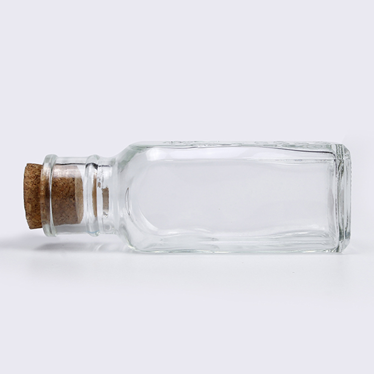 Hot Sale Glass Honey Jar Square Shape Honey Glass Bottle 8oz 250g
