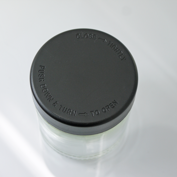 Hot Sale & High Quality Black Glass Jar Wooden Lid at the Wholesale Price