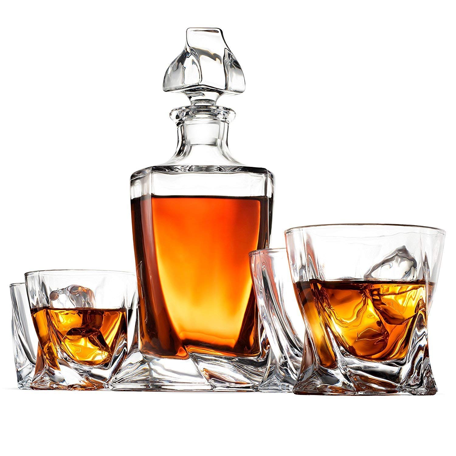 Hot Sale Liquor Whiskey Decanter Set Elegant Whiskey Decanter And 6 Exquisite Cocktail Glasses