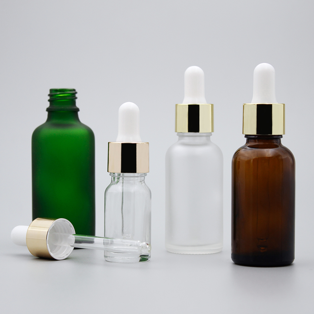 Hot Sale Luxury 10Ml 50Ml Cosmetic Amber Glass Essential Oil Bottle With Dropper