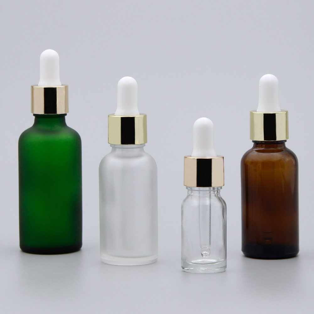Hot Sale Luxury 10Ml 50Ml Cosmetic Amber Glass Essential Oil Bottle With Dropper