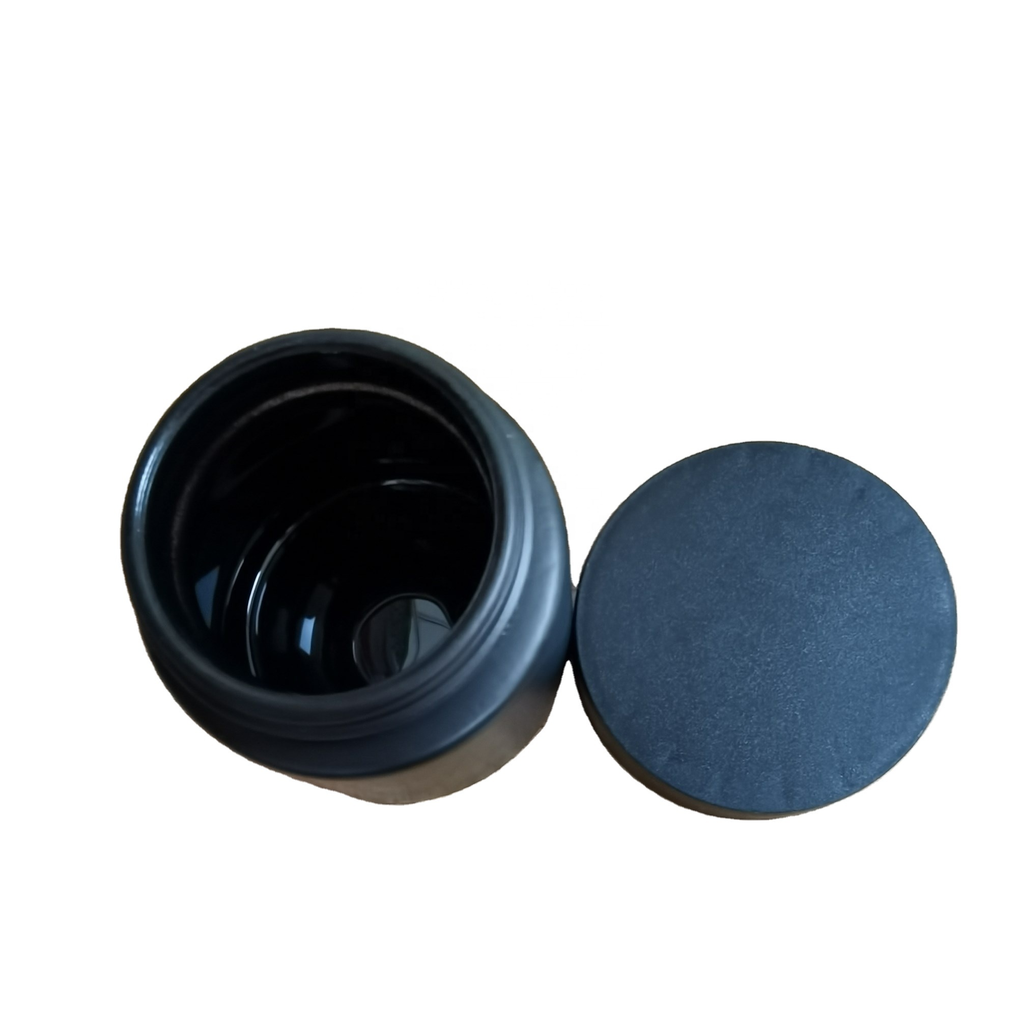 Hot Sale Matte Black Child Proof Jar 1 oz 2oz 3oz 4 oz Child Safe Glass Jar With CR Lid Weed Container