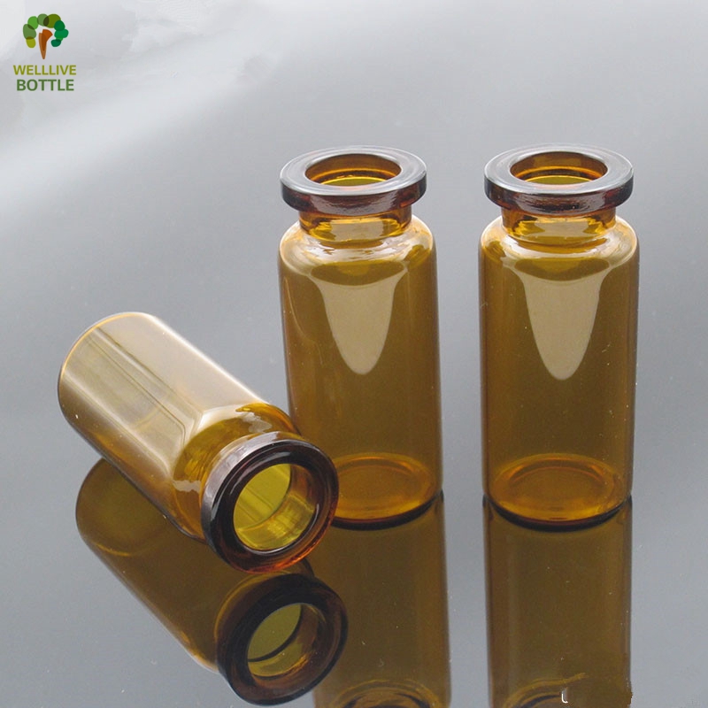 Hot Sale Medical Glass Bottle with Flip Off Cap for Clear Penicillin Bottle