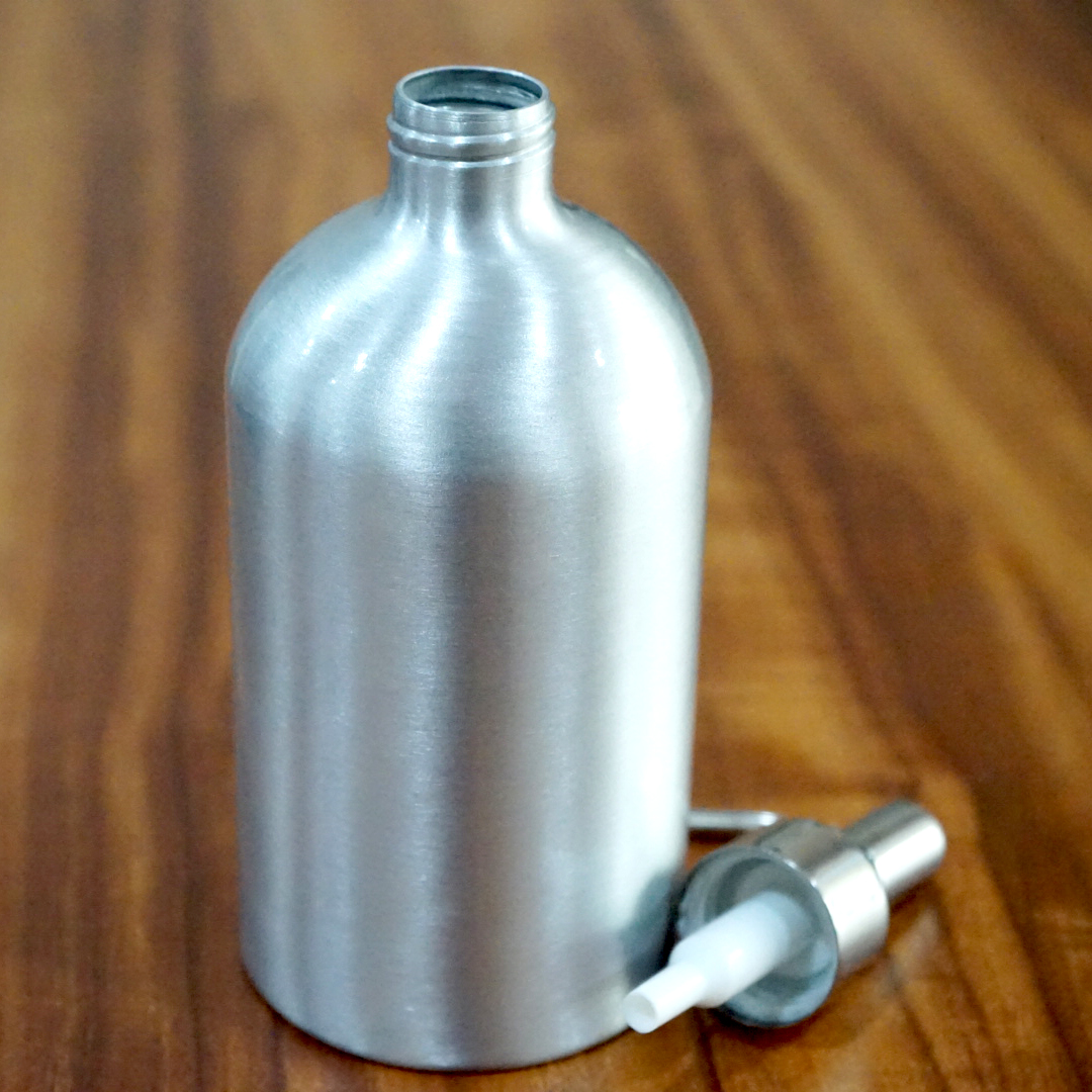 Hot Sale Metal Aluminum Bottle 500ml Cosmetic Bottles Shampoo Bottles