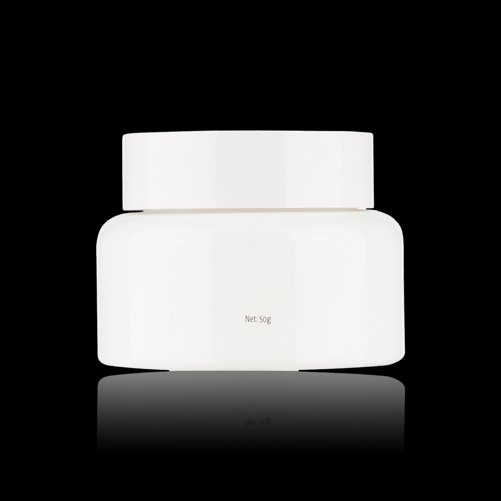 Hot Sale New Style Custom Glass Container 30g White Cosmetic Jar For Skin Cream