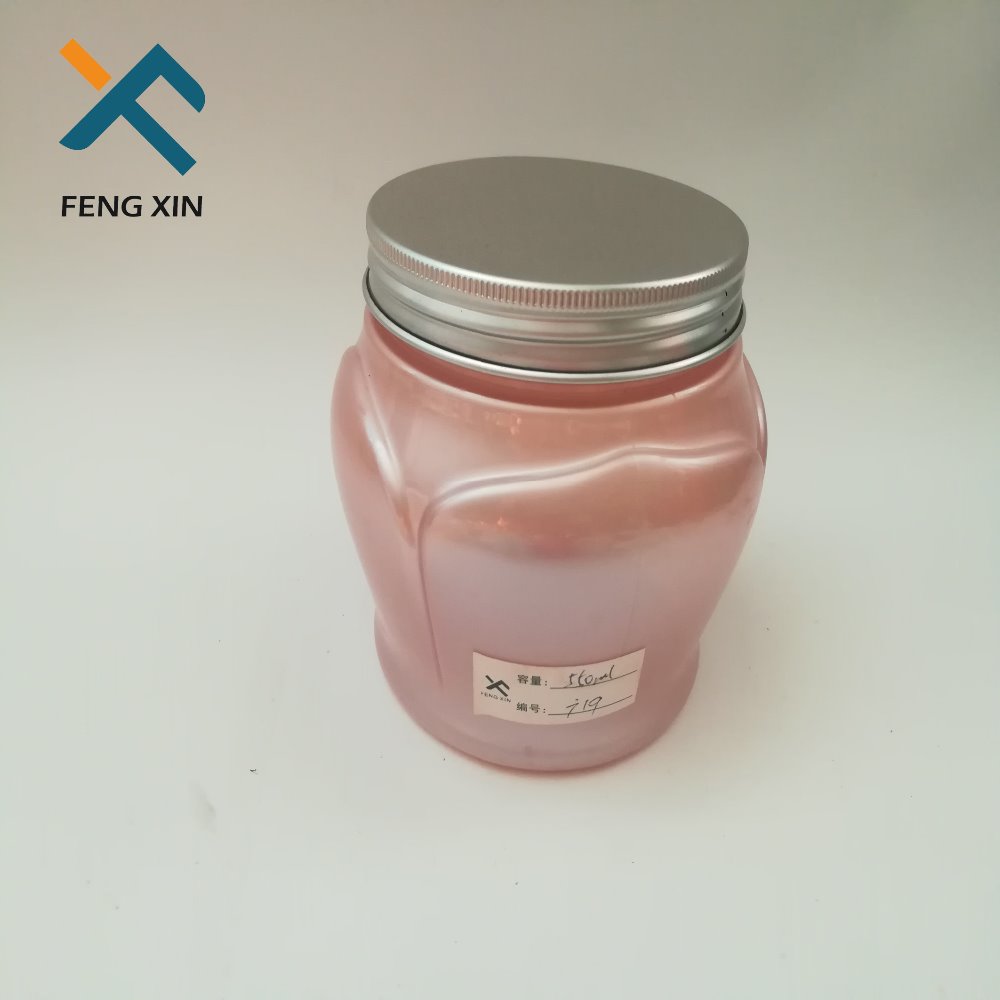 Hot Sale PET Packaging Containers Jar 500ml hair cream jars with lids