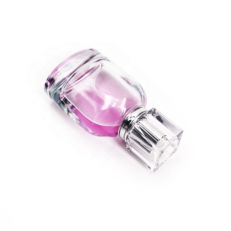 Hot Sale Round Clear Empty Luxury Glass Perfume Spray Bottle 55 ml For Women
