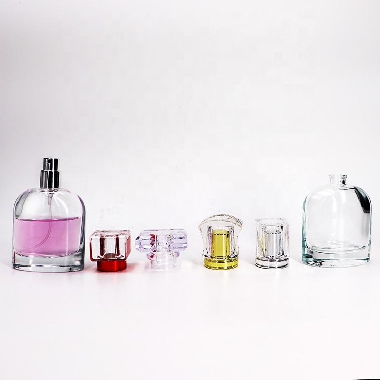 Hot Sale Round Clear Empty Luxury Glass Perfume Spray Bottle 55 ml For Women