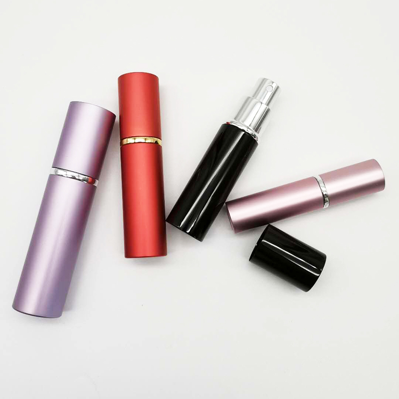 Hot Sale Round Gold Fine Mist Pocket Cosmetic 5ml 8ml 10ml 15ml 20ml Aluminum Refillable Perfume Spray Bottle