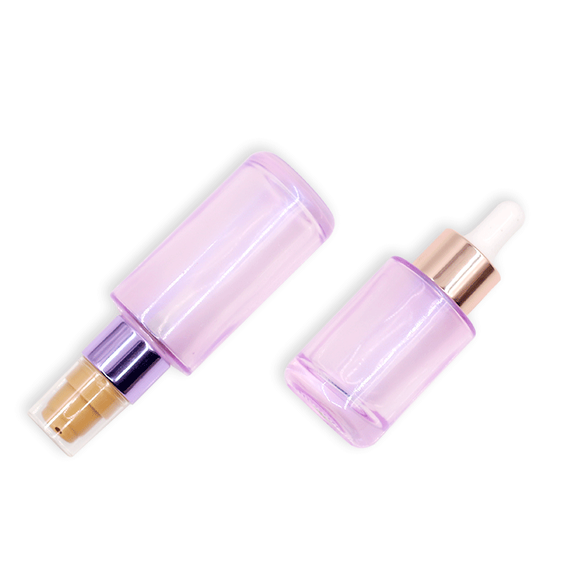 Hot Sale Round clear Essential Oil Glass bottle dropper bottles customized