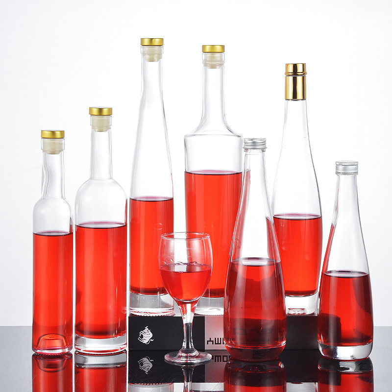 Hot Sale Simple Frosted Ice Wine Glass Bottle Vodka Glass Bottle