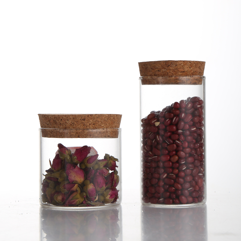 Hot Sale Spice Jars Glass Kitchen ware Pyrex Glass Storage Jar With Stainless Steel Lid