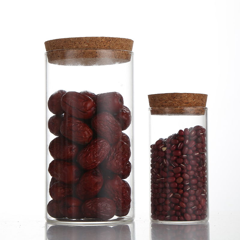 Hot Sale Spice Jars Glass Kitchen ware Pyrex Glass Storage Jar With Stainless Steel Lid