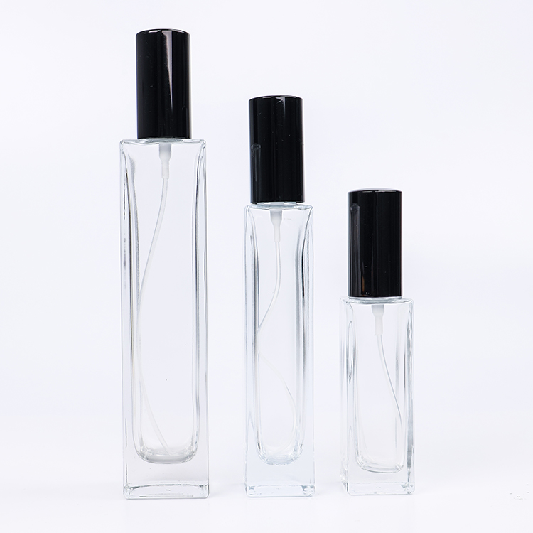 Hot Sale Square Glass Perfume Bottle Fragrance Dispenser Pocket Perfume Packing With Mist Sprayer