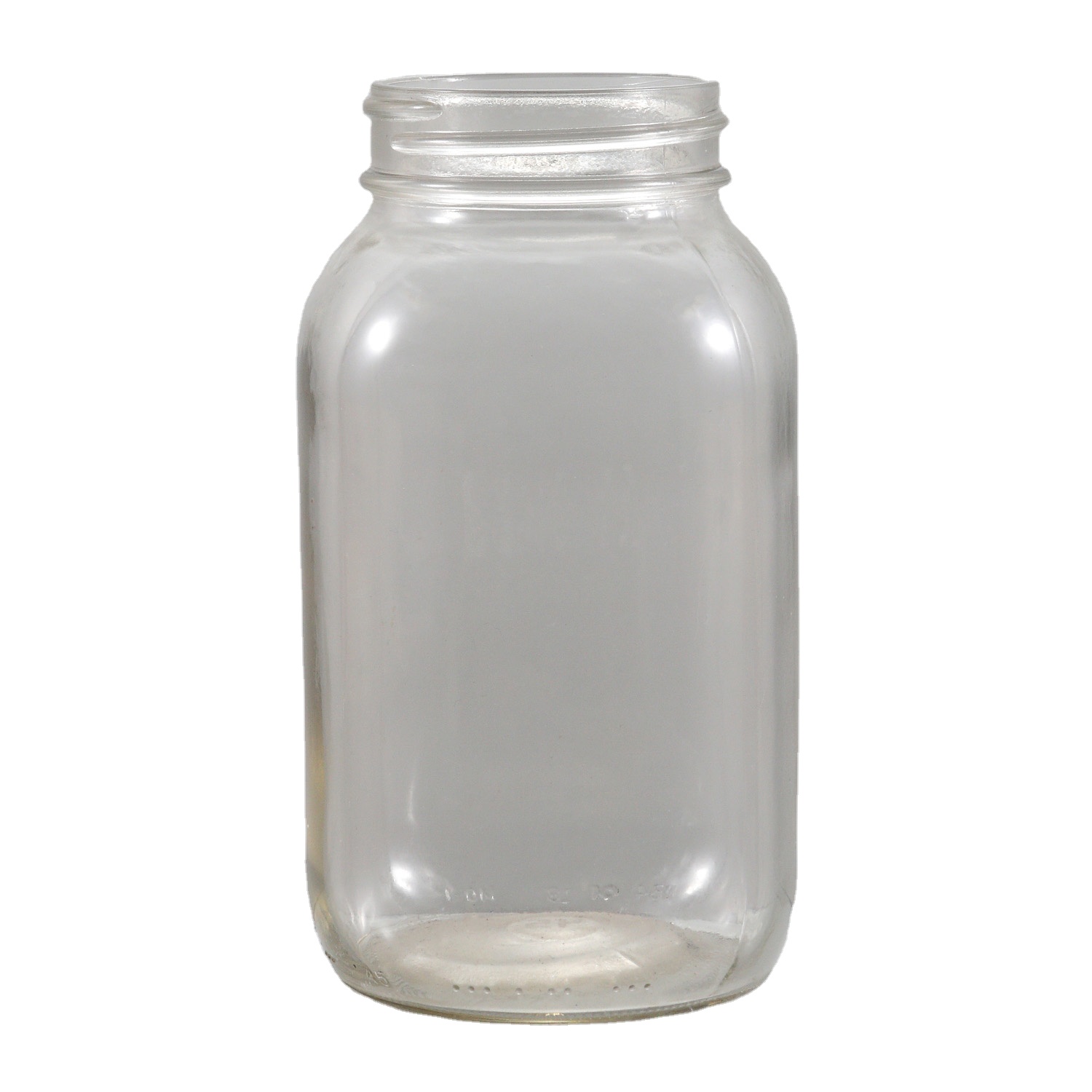 Hot Sale Storage Clear High Quality Kitchen Food Jar Glass with Screw Cap