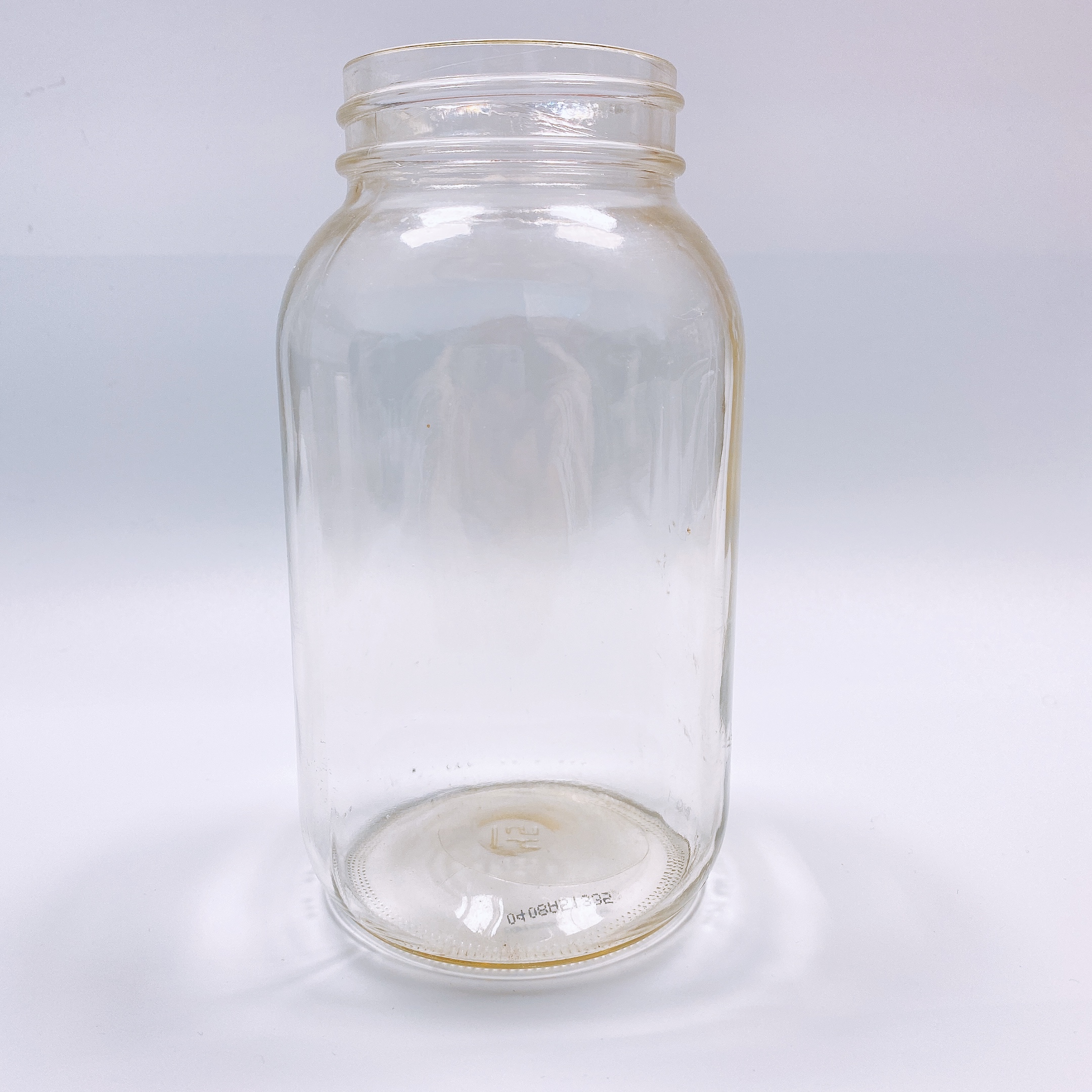 Hot Sale Storage Clear High Quality Kitchen Food Jar Glass with Screw Cap