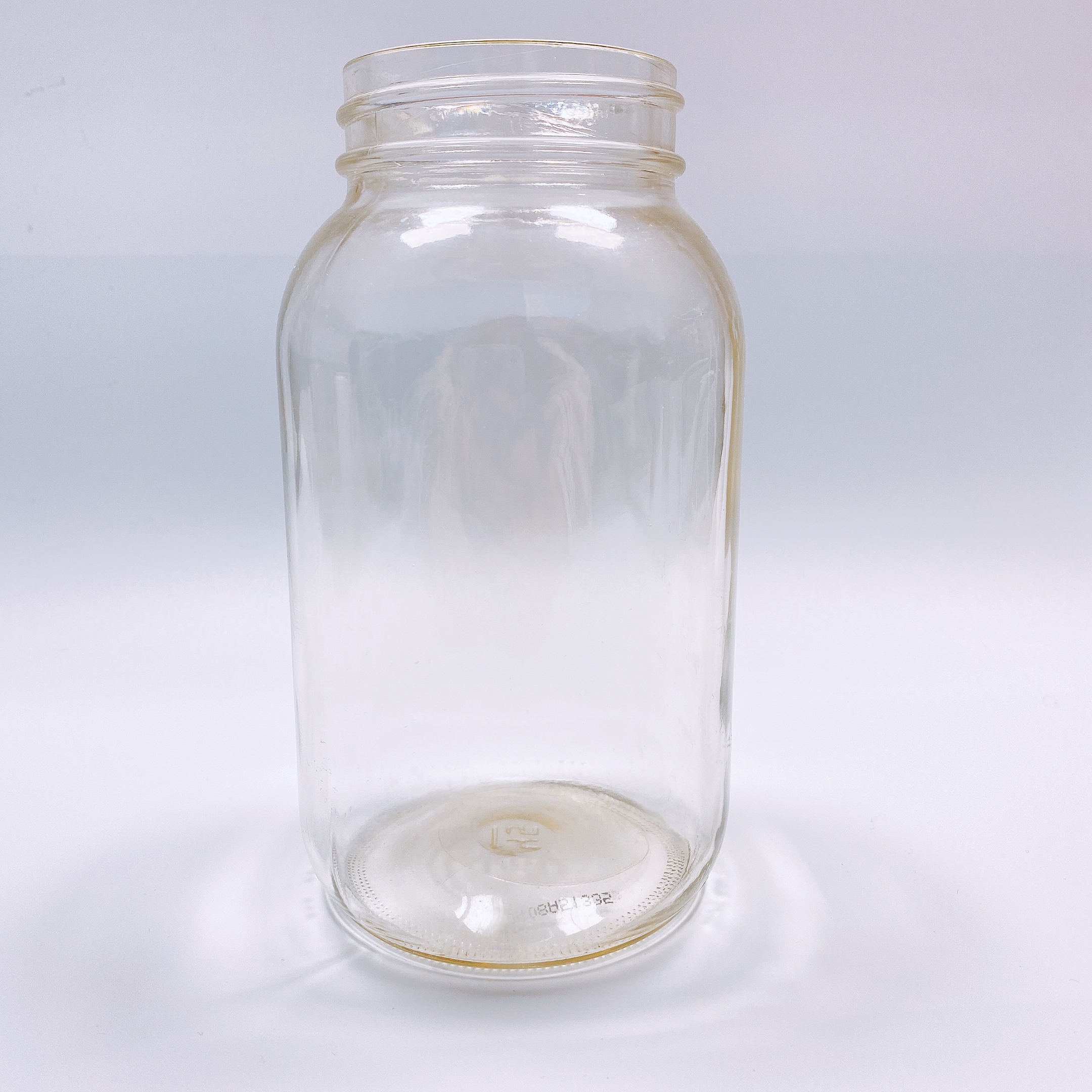 Hot Sale Storage Clear High Quality Kitchen Food Jar Glass with Screw Cap
