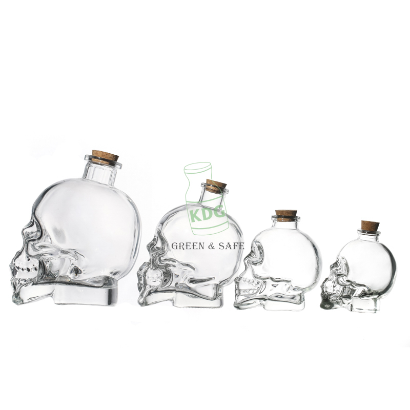 Hot Sale Suppliers Customize Clear Empty Glass Jars and Bottles for Liquor 50ml 150ml 400ml 750ml