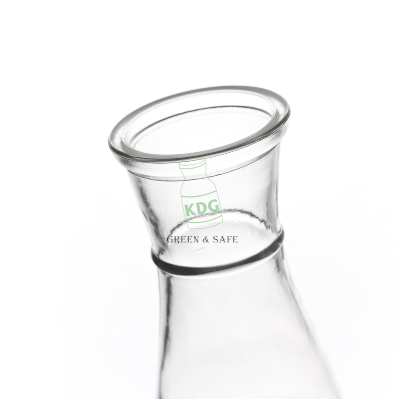 Hot Sale Wholesale High Quality Beverage Empty Customize Clear Round Glass Bottle 350ml 500ml