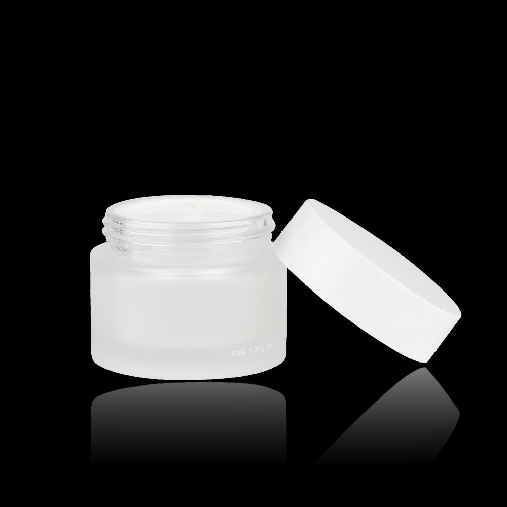 Hot Sale Wholesales Factory Price Round 30g Frosted Glass Jar For Skincare