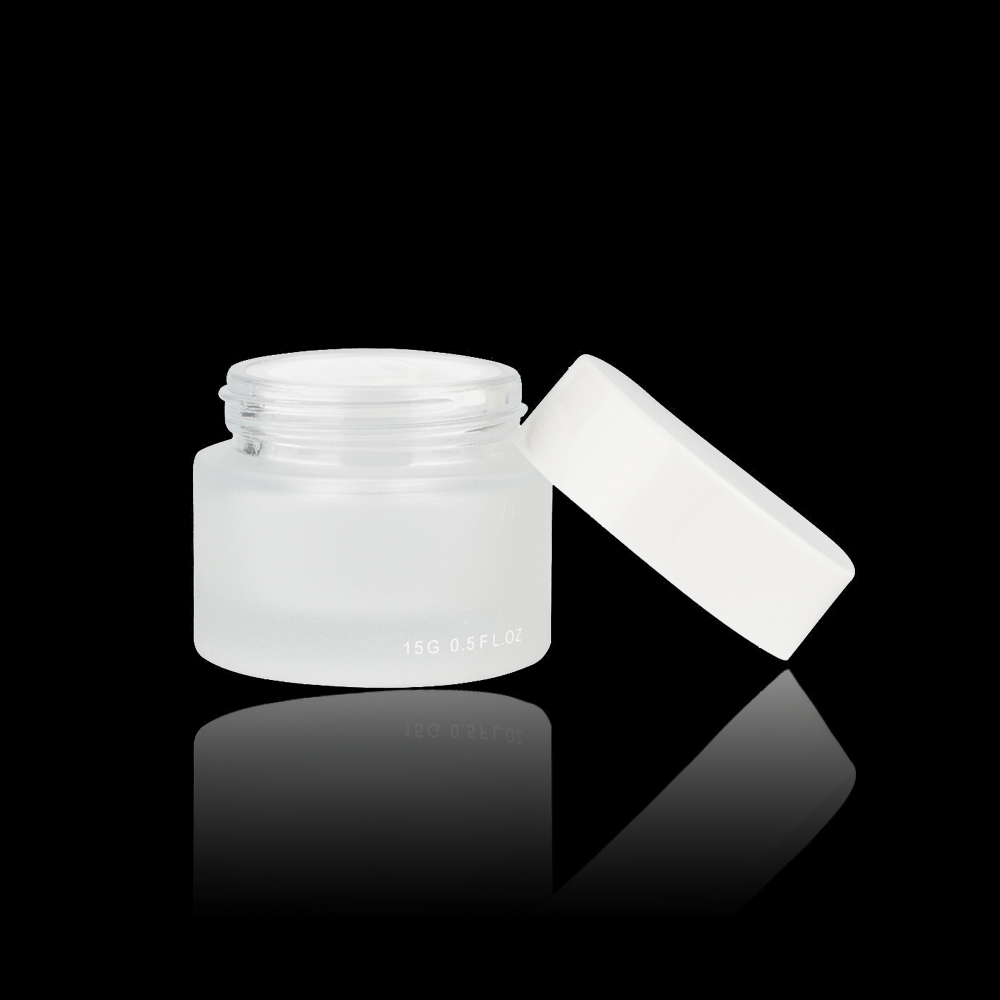 Hot Sale Wholesales Factory Price Round 30g Frosted Glass Jar For Skincare