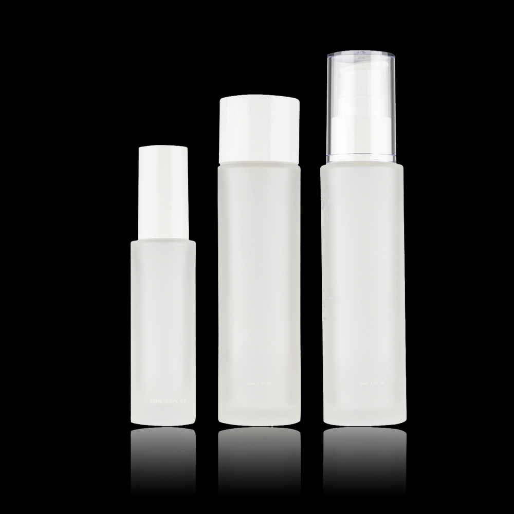 Hot Sale Wholesales Factory Price Round 30g Frosted Glass Jar For Skincare