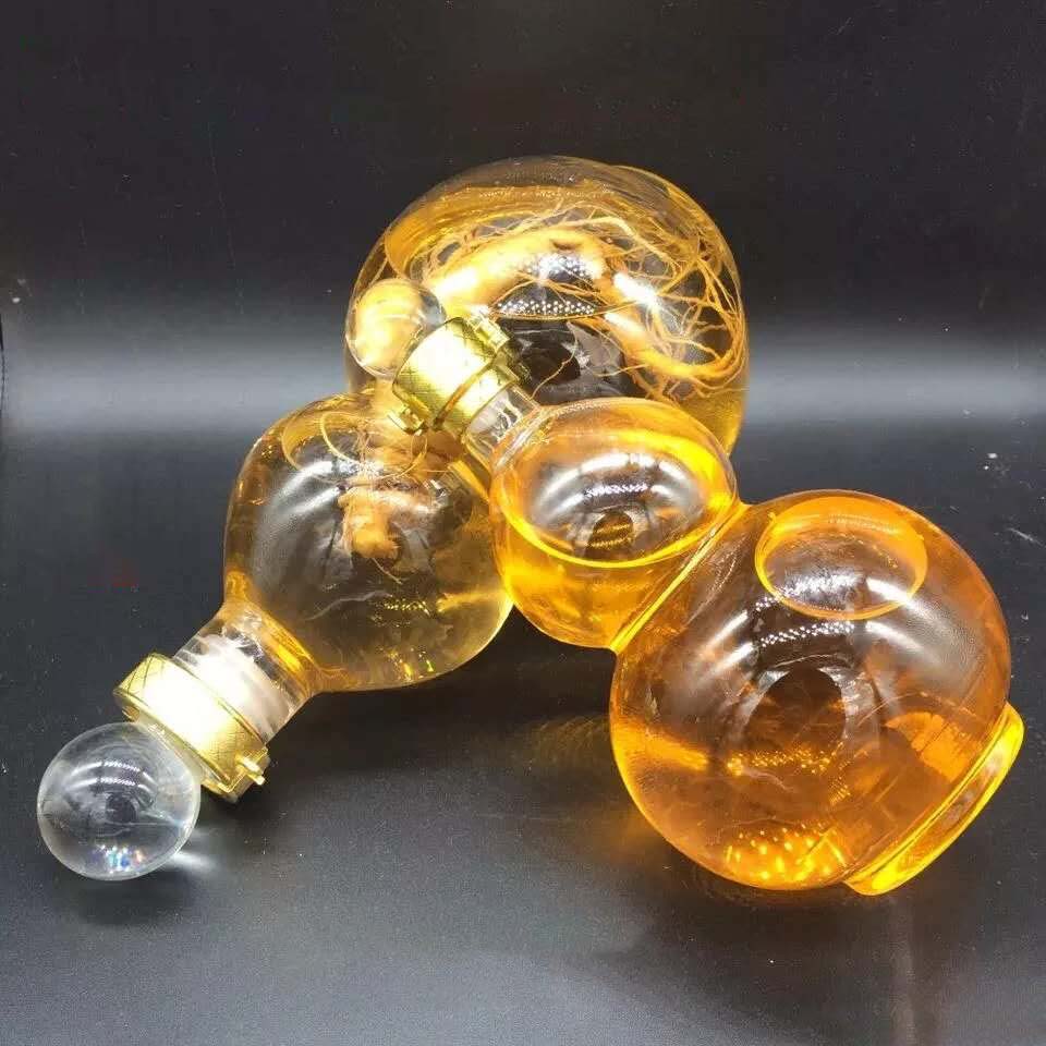 Hot Sale Zodiac Animal Shape Glass Hand Made Dragon Liquor Bottle / Dragon Decanter for Whiskey Brandy