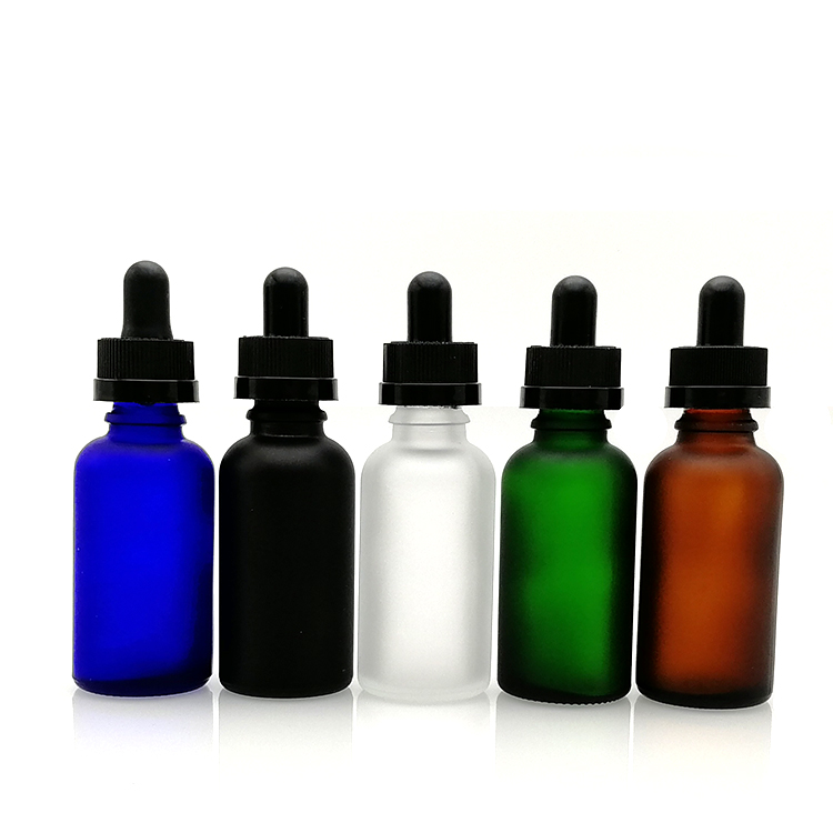 Hot Sale amber clear blue green smoking oil 5ml 10ml 20ml 30ml 50ml 100ml glass dropper bottles with childproof cap