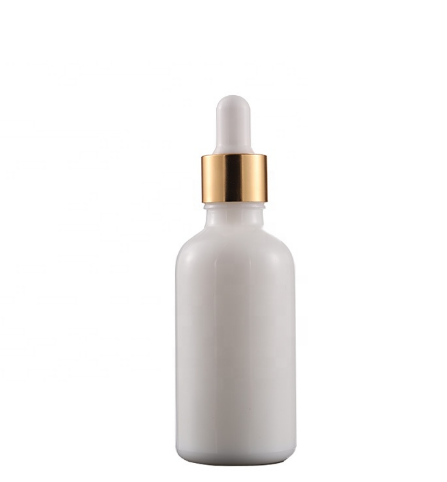 Hot Sale beautifu l5ml 10ml 15ml 20ml 30ml 50ml 100ml white opal ceramic skin care water glass dropper bottle
