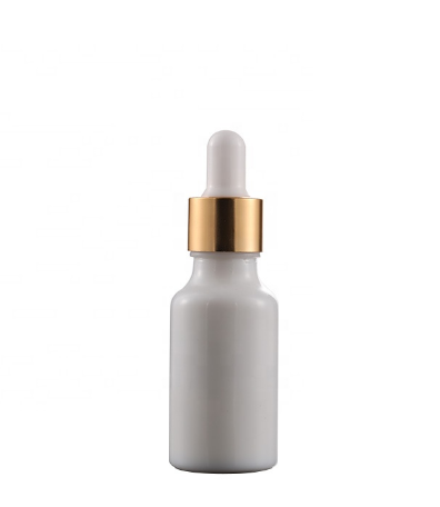 Hot Sale beautifu l5ml 10ml 15ml 20ml 30ml 50ml 100ml white opal ceramic skin care water glass dropper bottle