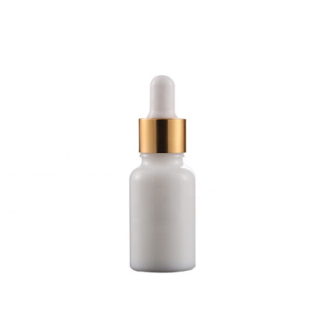 Hot Sale beautifu l5ml 10ml 15ml 20ml 30ml 50ml 100ml white opal ceramic skin care water glass dropper bottle