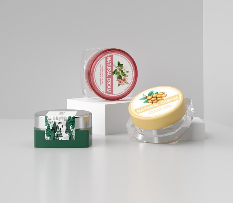 Hot Sale colorful lid plastic jars 3g 5g square plastic jars for face cream eye cream samples good price in stock