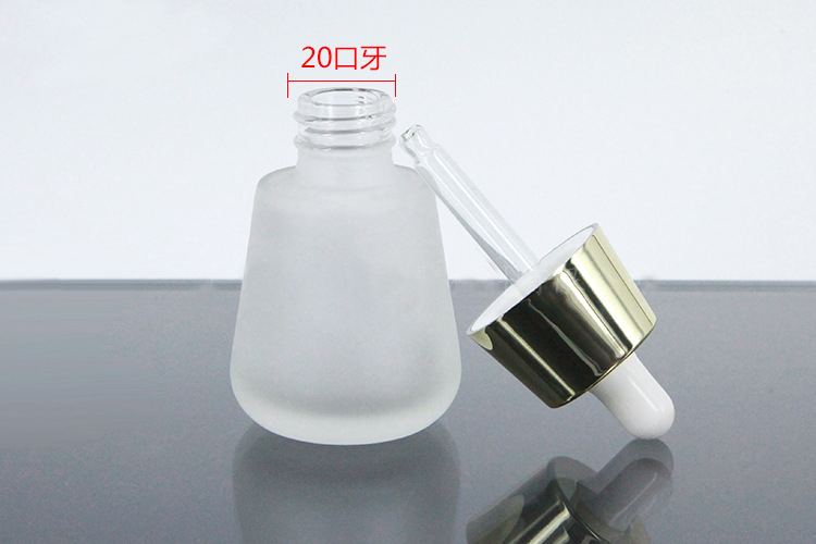 Hot Sale frosted lotion cosmetic dropper glass bottle with low price