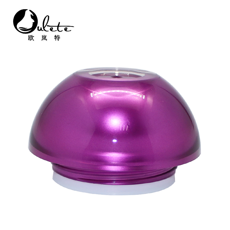 Hot Sale purple color 30ml 50ml ball shape plastic acrylic cream container cosmetic packaging jar