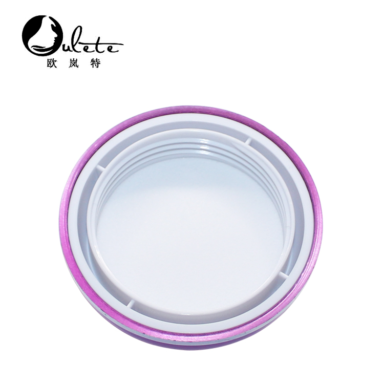 Hot Sale purple color 30ml 50ml ball shape plastic acrylic cream container cosmetic packaging jar